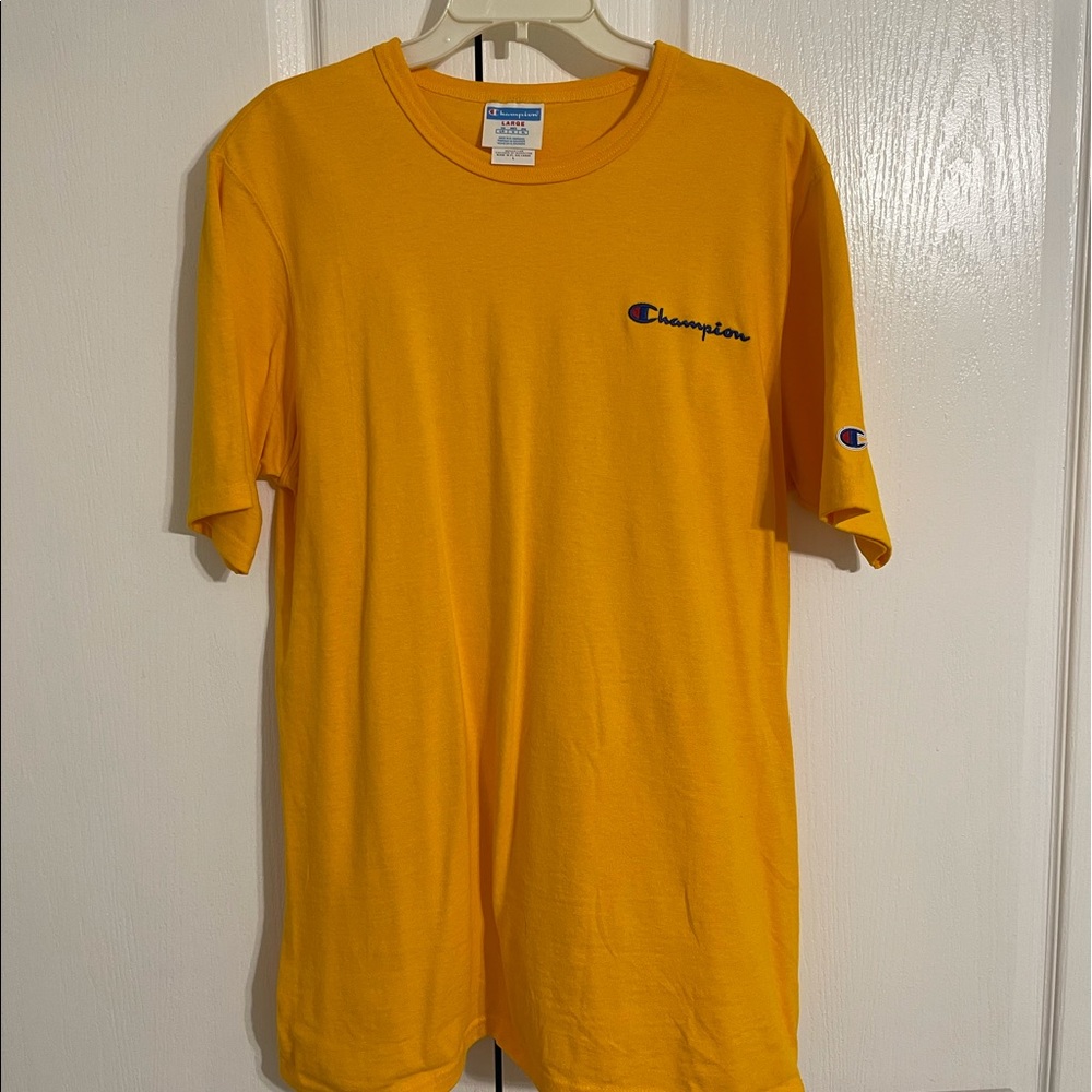 Mens Gold T Shirt Champion